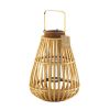 Accent Plus Slat Wood Candle Lantern - 14 inches