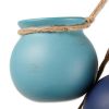 Accent Plus Dangling Pots Decor in Blue Tones