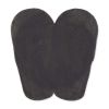 Accent Plus Cement Flip Flops Stepping Stone - Seashell