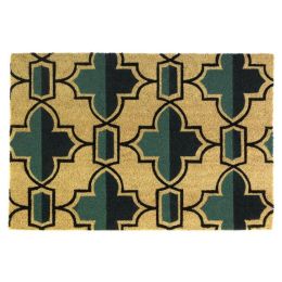 Nikki Chu Viola Two-Tone Geometric Coir Door Mat