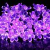 1pc; LED Purple Cherry Blossom String Lights (6.56ft ); Scene Decor; Holiday Accessory; Birthday Party Supplies; Room Decor; Christmas Gifts; Home Dec