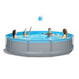 Above Ground Swimming Pools with Pump 12ft x 12ft x 30inch for Family Water Sport Backyard Garden