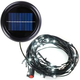 40 LEDs Solar String Light Cool White For 9 8rib AL Offset Umb