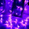 1pc; LED Purple Cherry Blossom String Lights (6.56ft ); Scene Decor; Holiday Accessory; Birthday Party Supplies; Room Decor; Christmas Gifts; Home Dec