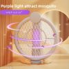 Electric Fly Swatte Bug Zapper Racket 2 In 1 Fly Swatter With 300mAh Battery Rechargeable Mosquito Repellent Lamp For Indoor And Outdoor