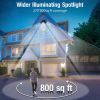 Solar Flood Light Outdoor 218 LED 2000LM; 6500K - 270Â¬âˆžAdjustable 3 Heads Solar Light; Motion Sensor 26ft; Waterproof IP65 Solar Powered