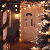 Plug-in Globe String Light Warm White Fairy Light Bulbs Outdoor Water Resistant