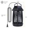 Bug Zapper Electric UV Mosquito Killer Lamp Insect Killer Light Pest Fly Trap Catcher Harmless Odorless Noiseless