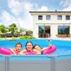 Above Ground Swimming Pools with Pump 12ft x 12ft x 30inch for Family Water Sport Backyard Garden