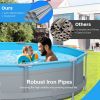 Above Ground Swimming Pools with Pump 12ft x 12ft x 30inch for Family Water Sport Backyard Garden