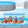 Above Ground Swimming Pools with Pump 12ft x 12ft x 30inch for Family Water Sport Backyard Garden