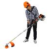 4 in 1 Multi-Functional Trimming Tool; 33CC 2-Cycle Garden Tool System with Gas Pole Saw; Hedge Trimmer; Grass Trimmer; and Brush Cutter EPA Compliant