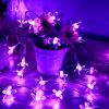 1pc; LED Purple Cherry Blossom String Lights (6.56ft ); Scene Decor; Holiday Accessory; Birthday Party Supplies; Room Decor; Christmas Gifts; Home Dec