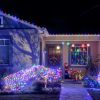 100 LEDs 36 1/12 ft ((11 M))  RYBG Outdoor Christmas Solar String Lights