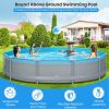 Above Ground Swimming Pools with Pump 12ft x 12ft x 30inch for Family Water Sport Backyard Garden