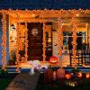 3 Pack Fall Garland with Pumpkin Lights & Enlarged Maple Fall String Lights Halloween Pumpkins Lights, 30Ft 60LED Waterproof Battery Operated Fall Dec