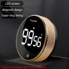 Magnetic Kitchen Timer Rotary Digital Timer Manual Countdown Alarm Clock Mechanical Cooking Timer Cooking Shower Study Stopwatch