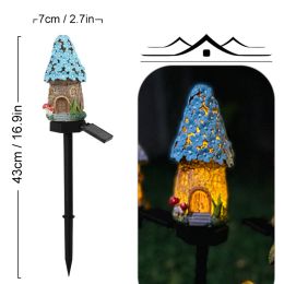 Cute Solar Garden Lights Easter Rabbit Solar LED Lights Waterproof Resin Landscape Lamp Outdoor Solar Lights Party Pathway Yard (Emitting Color: LLA0012112-E, Ships From: CN)