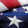 American Flag 10x15 ft 8x12 ft 6x10 ft 5x8 ft 4x6 ft 3x5 ft  2x3 ft Outdoor Heavy Duty Embroidered Stars USA Flag Sewn Stripes Fade Resistance Brass G