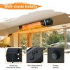 1500W Outdoor Electric Patio Heater with Remote Control