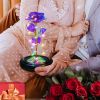 2023 LED Enchanted Galaxy Rose Eternal Rose Forever Rose In Glass Valentines Day Gift for Girlfriend Christmas Wedding Birthday