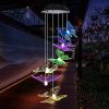 Yard Decor Lights; Solar Butterfly Chimes; 2023 Gifts for Mom/Dad/Women/Grandma/Wife/Daughter/Sister/Aunt/Nana/Grandfather/ ; Father Birthday Gifts; M