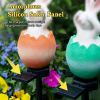 Cute Solar Garden Lights Easter Rabbit Solar LED Lights Waterproof Resin Landscape Lamp Outdoor Solar Lights Party Pathway Yard