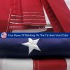 American Flag 10x15 ft 8x12 ft 6x10 ft 5x8 ft 4x6 ft 3x5 ft  2x3 ft Outdoor Heavy Duty Embroidered Stars USA Flag Sewn Stripes Fade Resistance Brass G